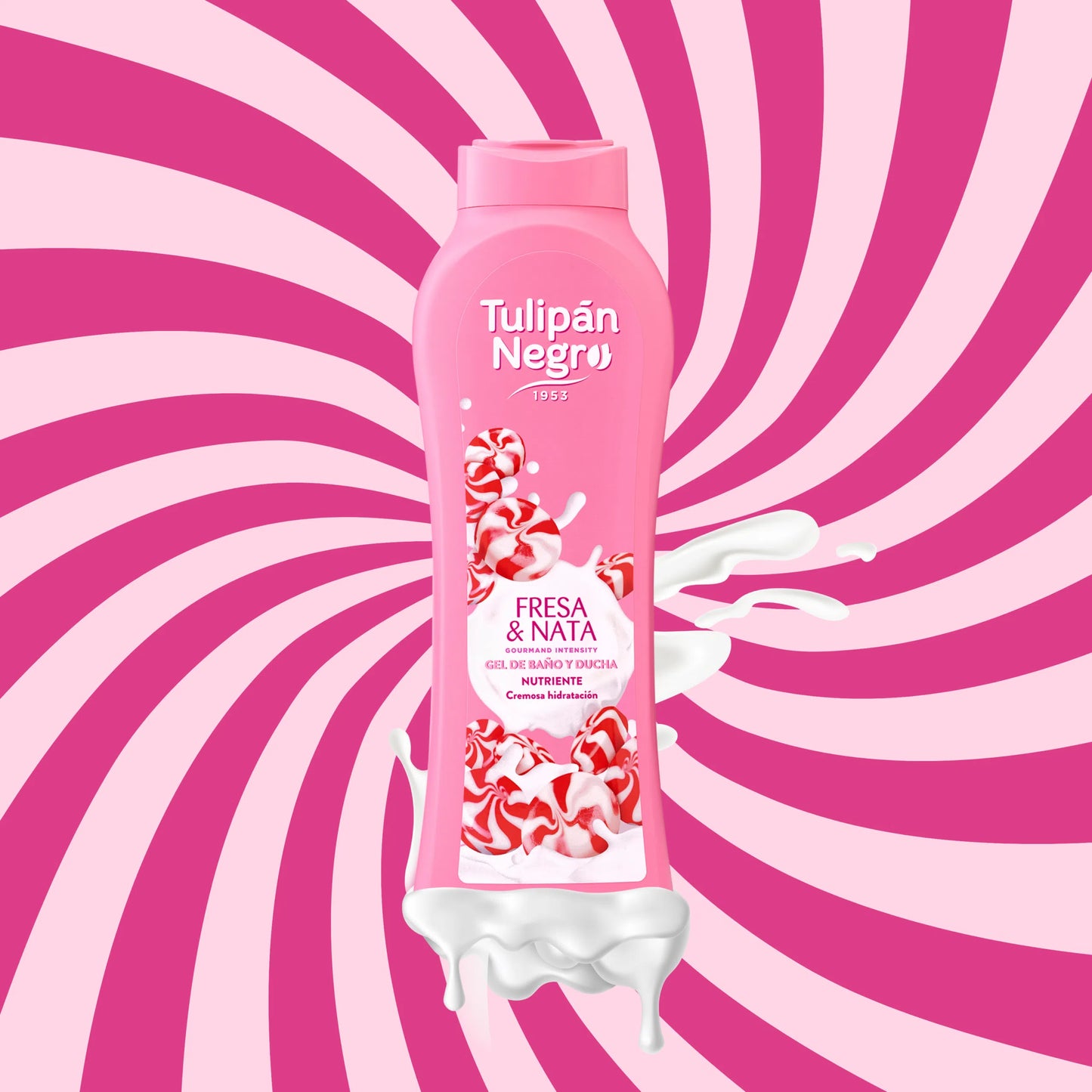 TULIPAN NEGRO BAGNOSCHIUMA FRAGOLA E PANNA 650 ML