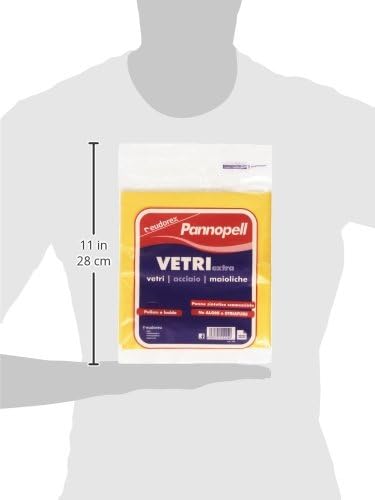 Pannopell, Panno sintetico scamosciato per Vetri, 40x38