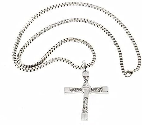 Collana fast and furious crocifisso Film Dominic Toretto Croce con Strass Brillanti