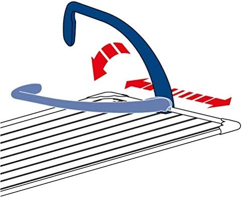 Gimi Radio Stendibiancheria per indumenti in Polietilene Da Termosifone, Stendino Per Calorifero, 52 X 34.5 X 18 Cm, Blu