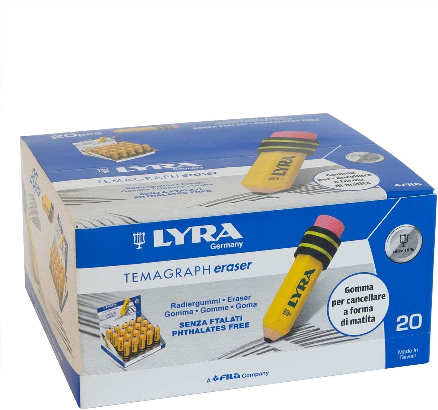 Gomma Lyra Temagraph – Set da 20 Gomme in Espositore