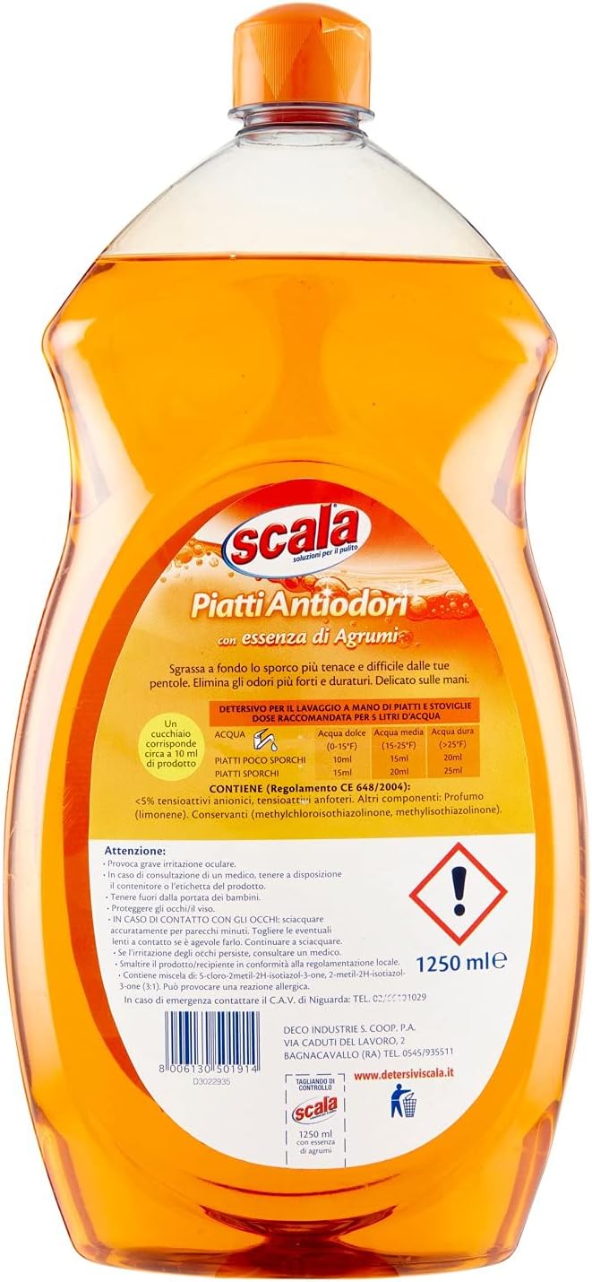 Scala Detergente Liquido Piatti Agrumi, 1250ml