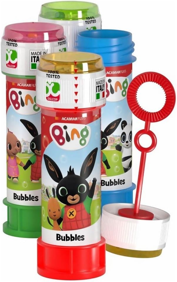 Bolle Di Sapone bambini regalo gadget compleanno Flacone 60 Ml 36 PEZZI BING