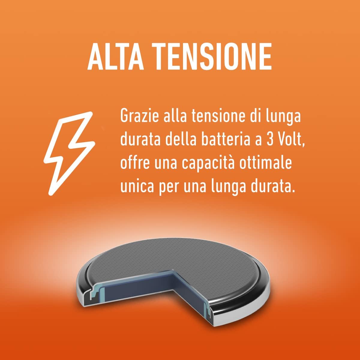 batteria panasonic cr2025 3v Micropile al Litio, Argento (2 Pezzi)