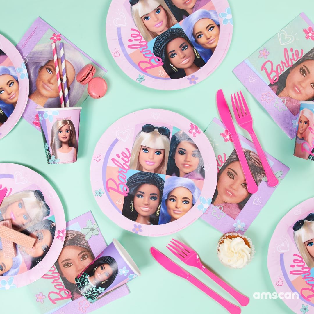 Palloncino di barbie tondo 43 cm licenza ufficiale