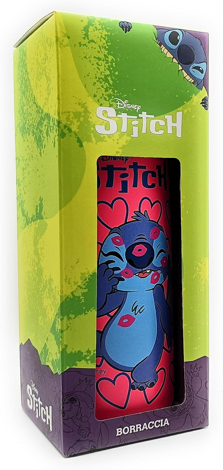 🌀💙 Borraccia Termica "Stitch" – 460 ml di Freschezza e Stile!