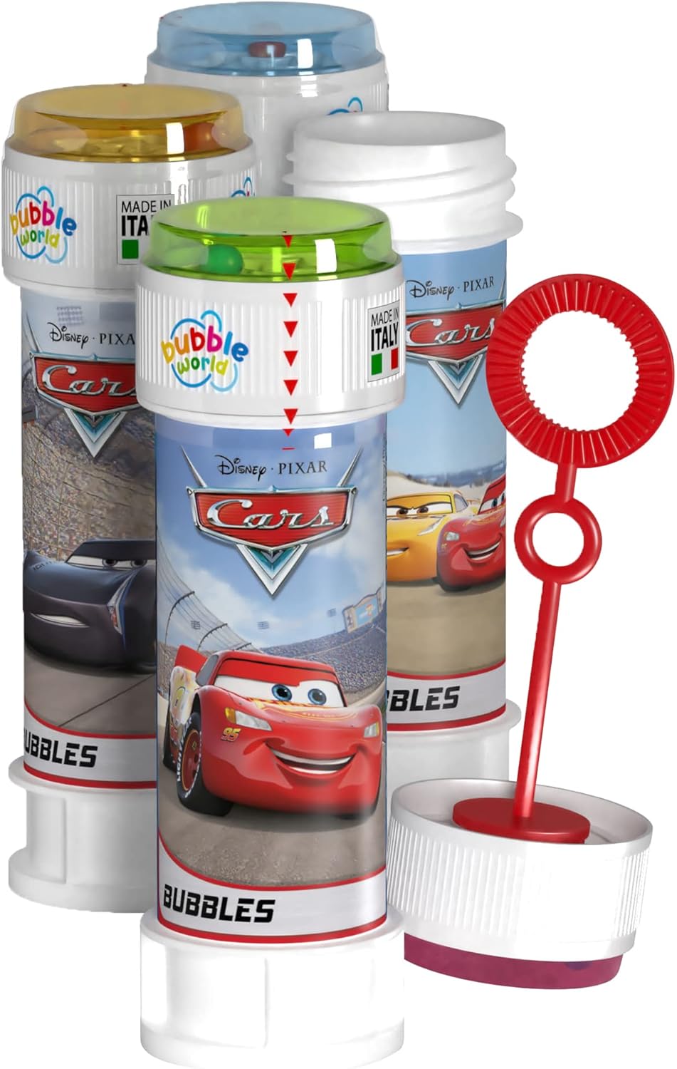 Bolle Di Sapone bambini regalo gadget compleanno Flacone 60 Ml 36 PEZZI Disney Cars