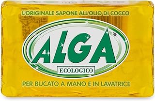 ALGA sapone ecologico all'olio di cocco per bucato a mano e lavatrice - L'originale, biodegradabile saponetta 400 GR