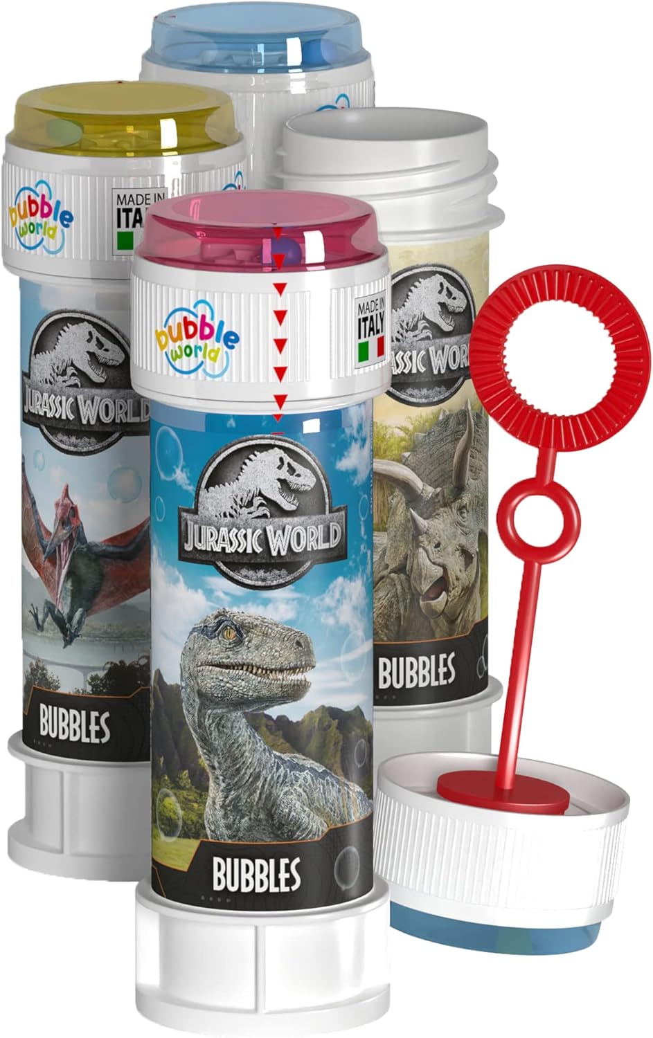 Bolle Di Sapone bambini regalo gadget compleanno Flacone 60 Ml 36 PEZZI Jurassic Parc Jurassic World
