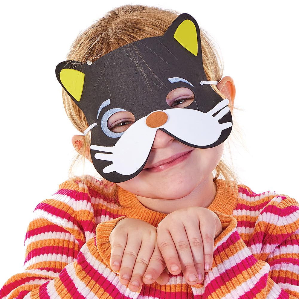 Maschere di gommapiuma di animali - Confezione da 10 pezzi di costumi fai da te per bambini, accessori per il gioco di finzione