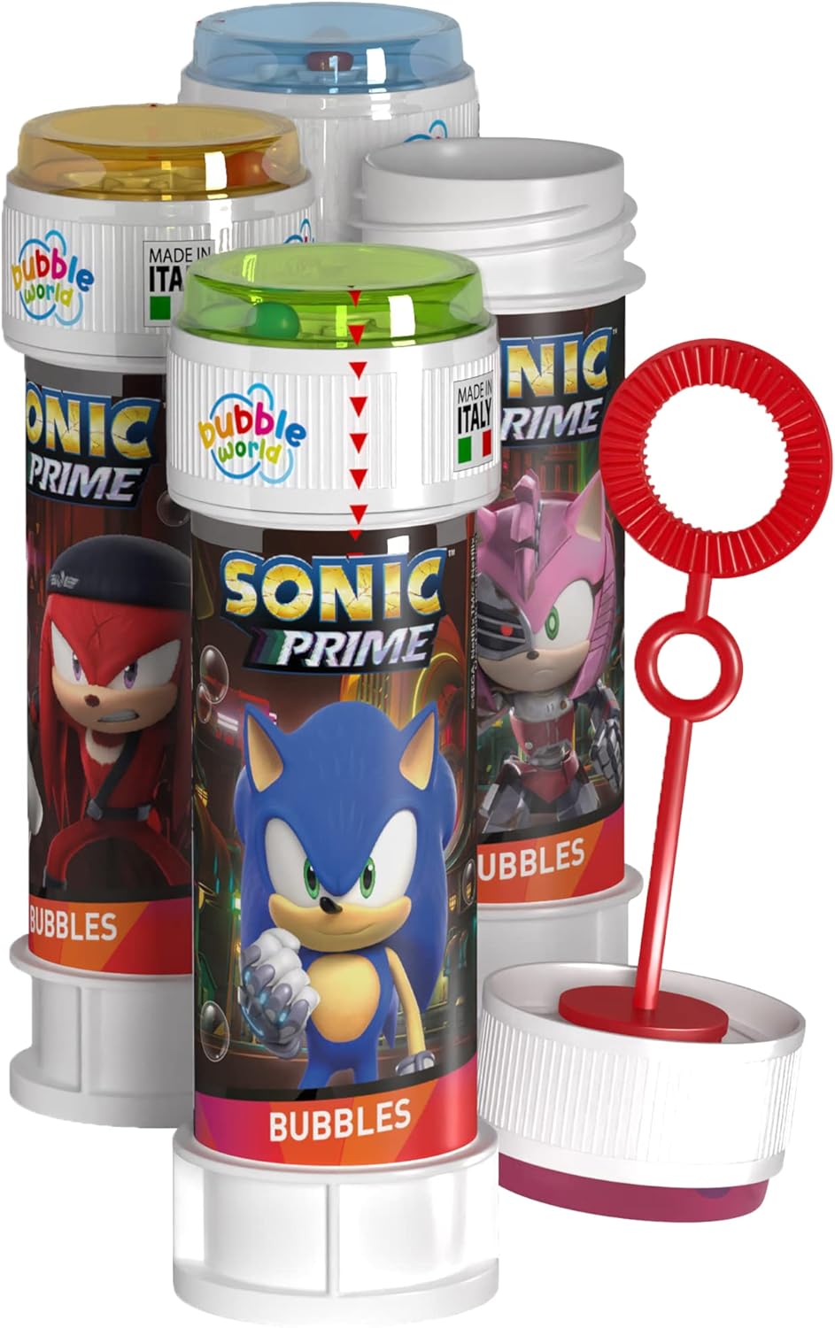 Bolle Di Sapone bambini regalo gadget compleanno Flacone 60 Ml 36 PEZZI Sonic Prime