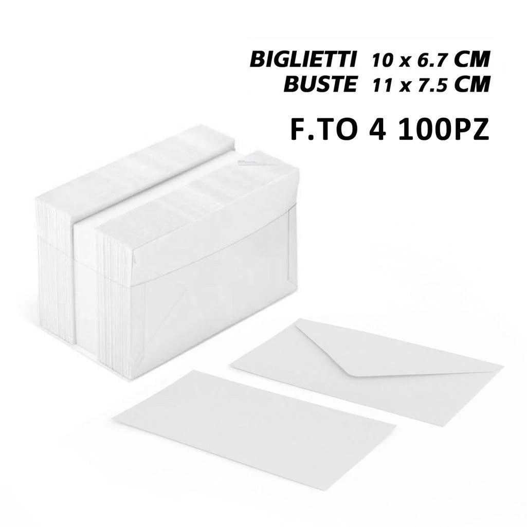 BIGLIETTI DA VISITA BIANCHI CARTONICINI VISITA 4 BIANCO