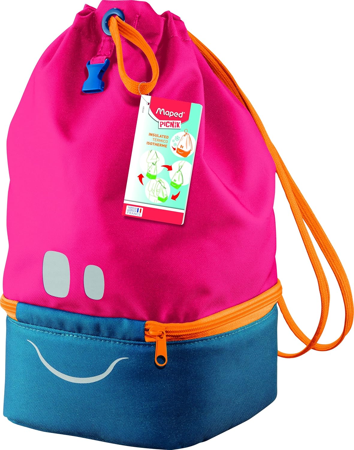 Borsa termica per il pranzo per bambini con maniglia di trasporto - Parte inferiore isolata - Borsa termica per il pranzo - Rosa Maped Picnik Concept Kids