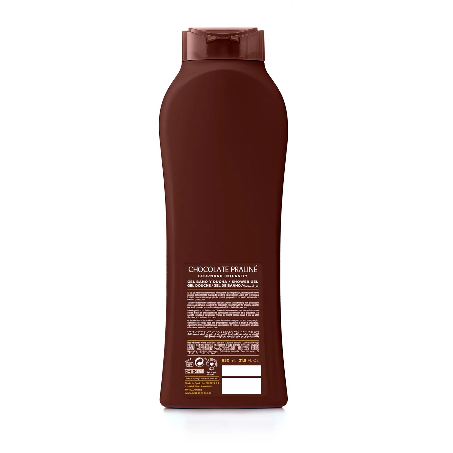 TULIPAN NEGRO BAGNOSCHIUMA CIOCCOLATO PRALINATO 650 ml