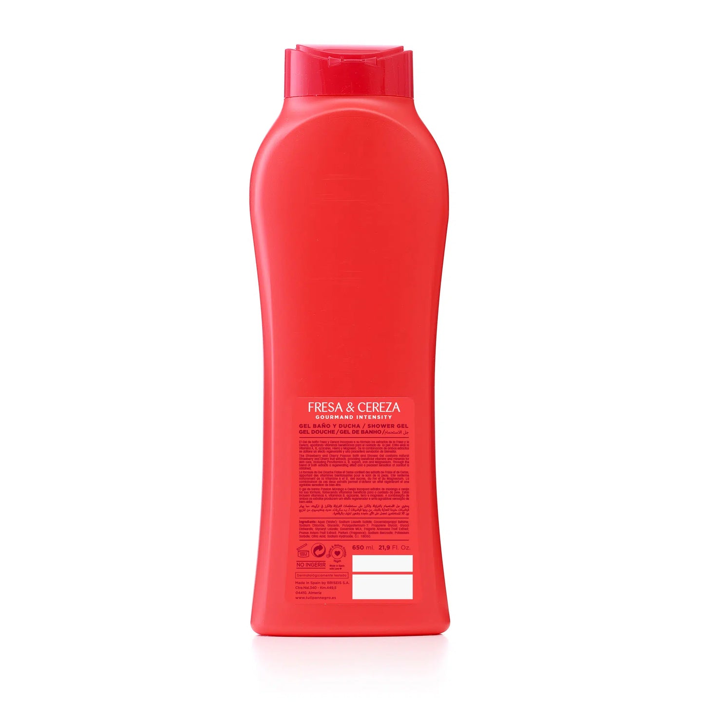 TULIPAN NEGRO BAGNOSCHIUMA FRAGOLA E CILIEGIA 650 ml