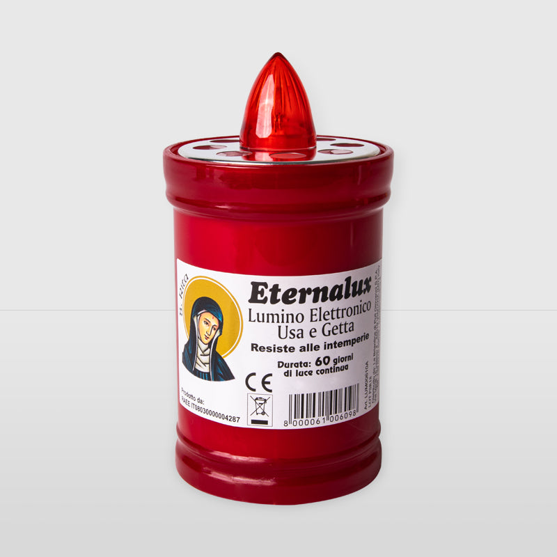LUMINO ETERNALUX DUR.60 GG.ROSSO CON PILA