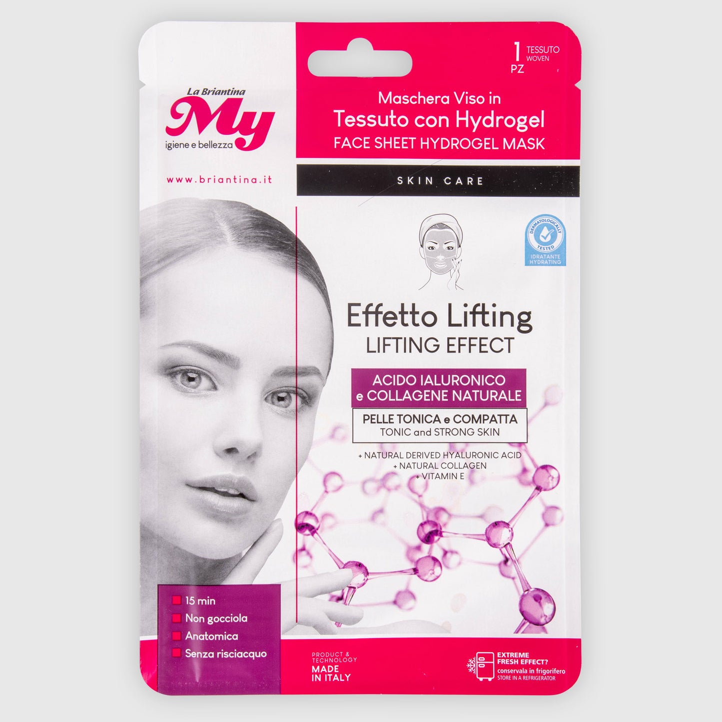 MASCHERA VISO EFFETTO LIFTING ACIDO IALURONICO E COLLAGENE NATURALE