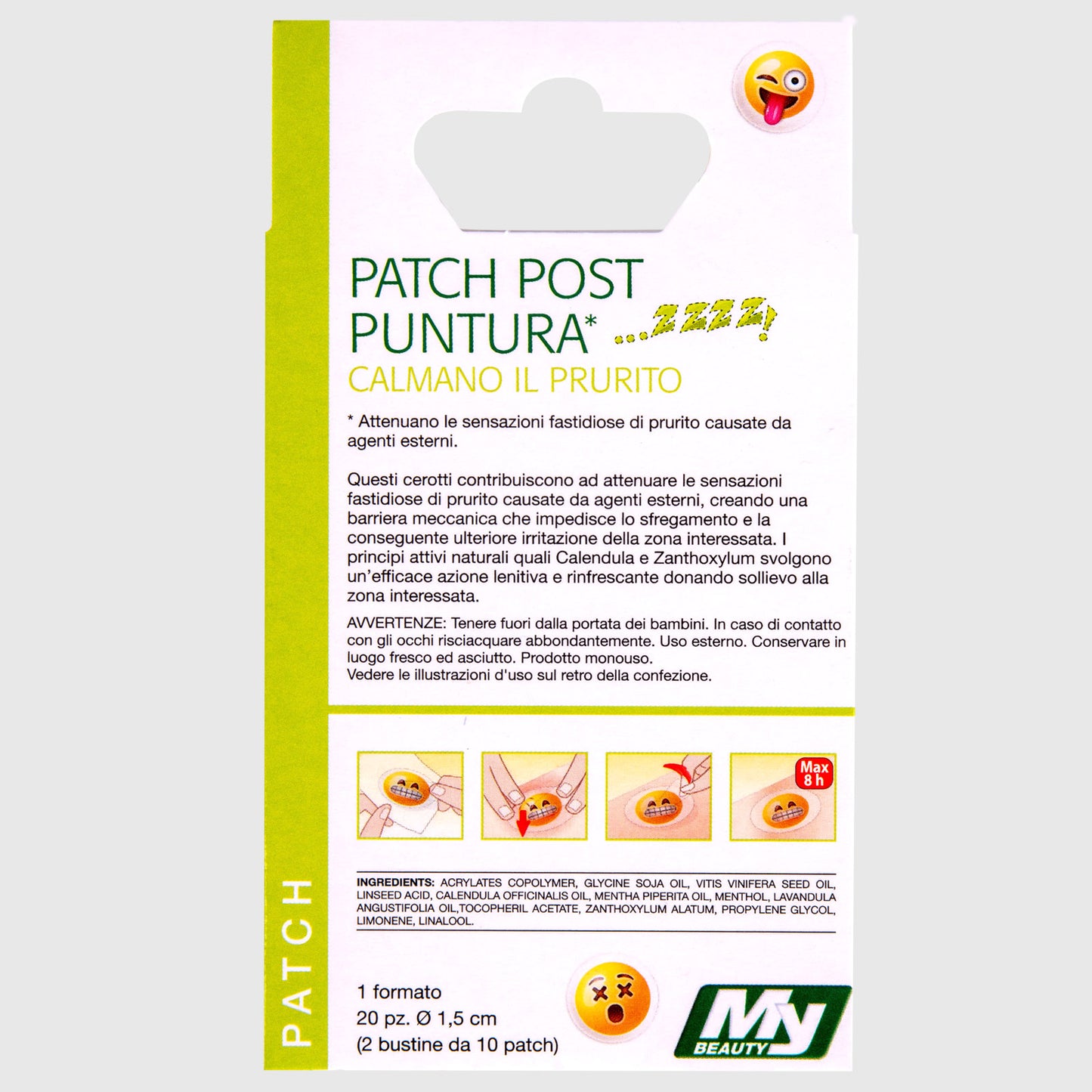 PATCH POST-PUNTURA EMOTICON 20 PZ