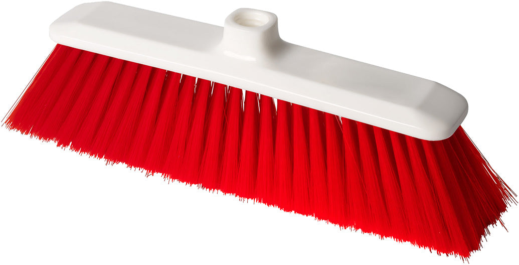 Scopa HACCP Igienica per Ambienti e Contatto con Alimenti 28 cm, Atossica e Sterilizzabile, Setole Morbide, Codice Colore Rosso