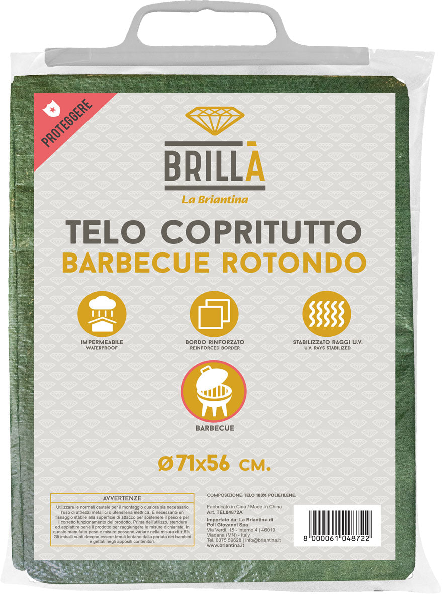 TELO COPRITUTTO BARBEQUE ROTONDO D71X56CM
