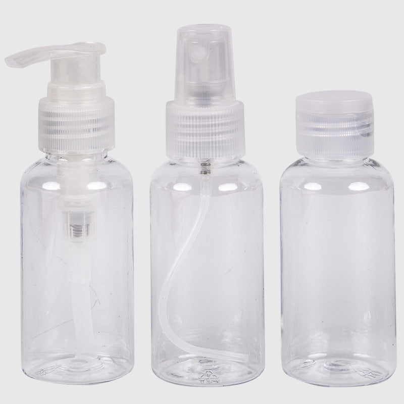 CONTENITORI DA VIAGGIO KIT BAGNO 3 PZ 100ml Cad