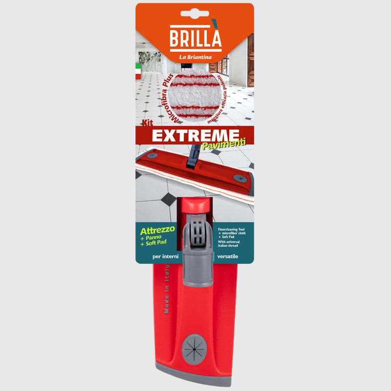 Kit Puliscipavimento Catturapolvere Extreme + 1 Panno Microfibra Plus + 1 Pad Antiurto