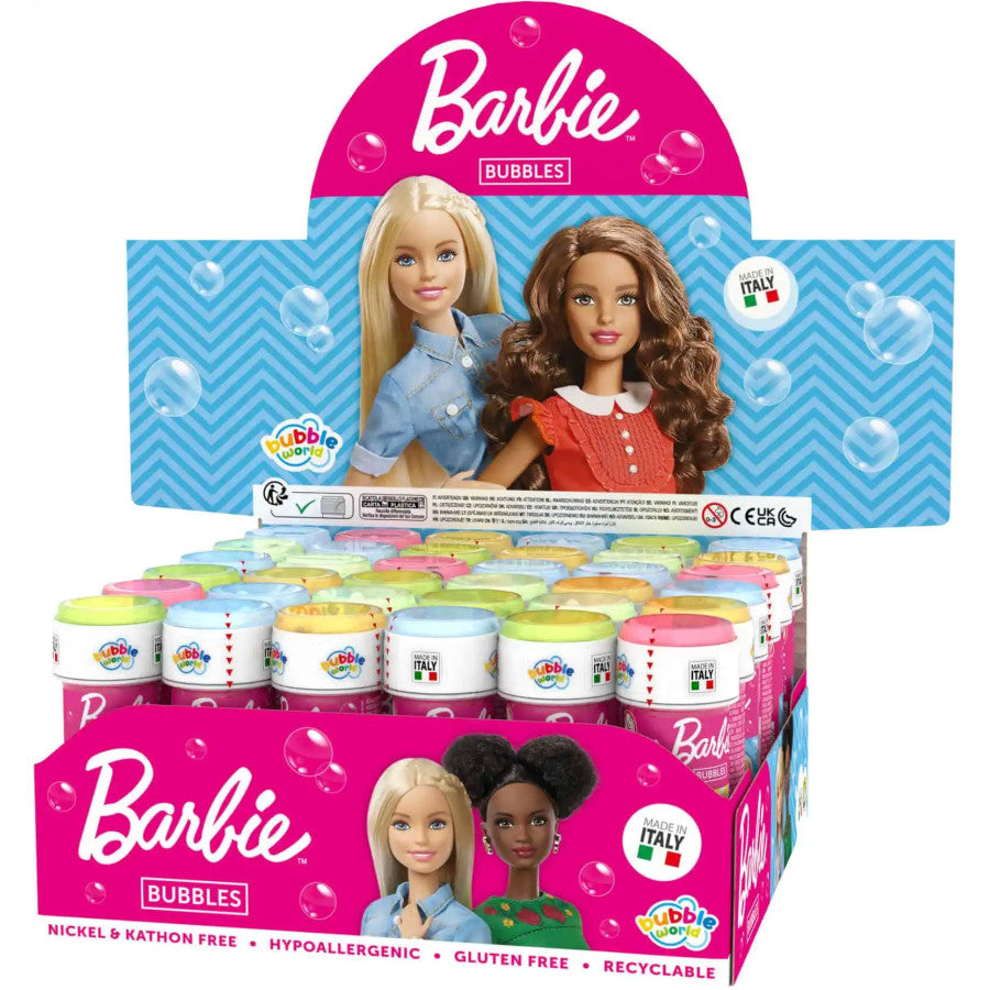 Bolle Di Sapone bambini regalo gadget compleanno Flacone 60 Ml 36 PEZZI Barbie
