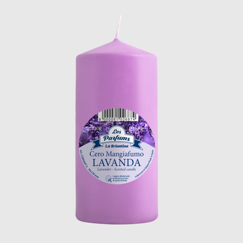 CANDELA CERO MANGIA FUMO VANIGLIA