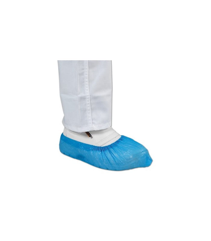 COPRISCARPE IN POLIETILENE AZZURRO PZ. 100 X PISCINA