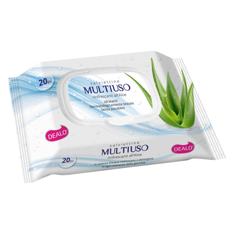 Salviette multiuso igienizzanti 3 CONFEZIONI DA 20 PZ