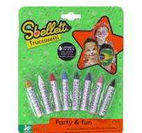 Truccabimbi, 8 Colori, Face Painting Bambini, Trucchi Truccabimbi, Colori per Pancia Gravidanza Sicuro, per Carnevale e Cosplay, Face Paint Lavabili, Per Bambini per Natale Halloween