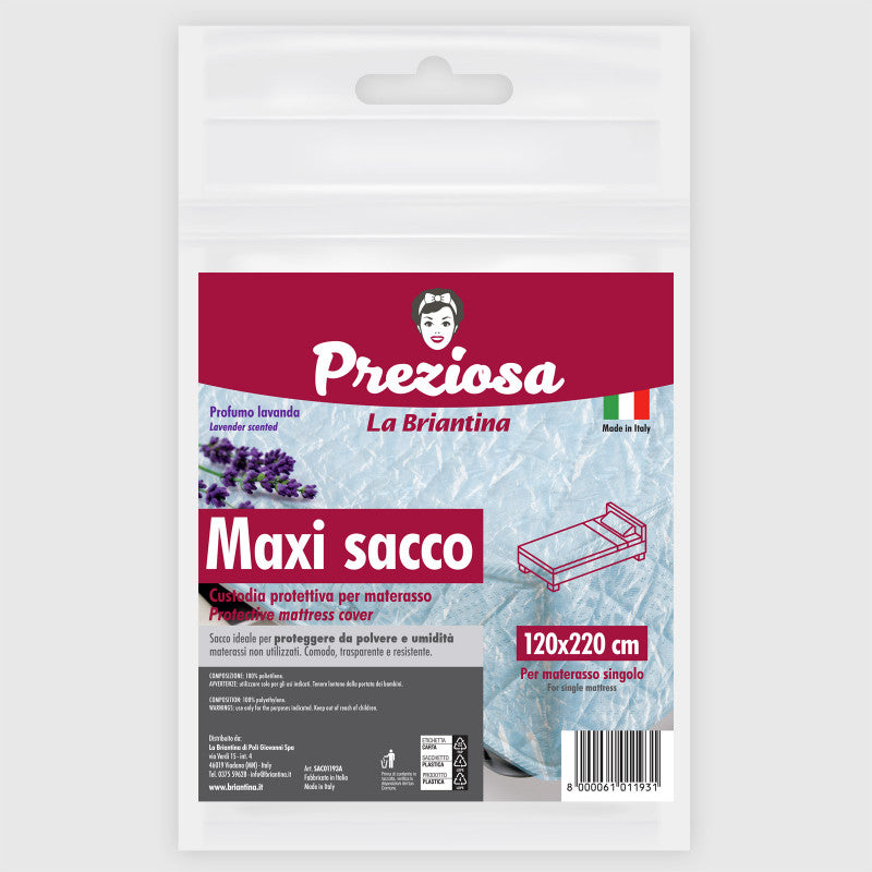 sacco per materasso singolo 120x220 cm