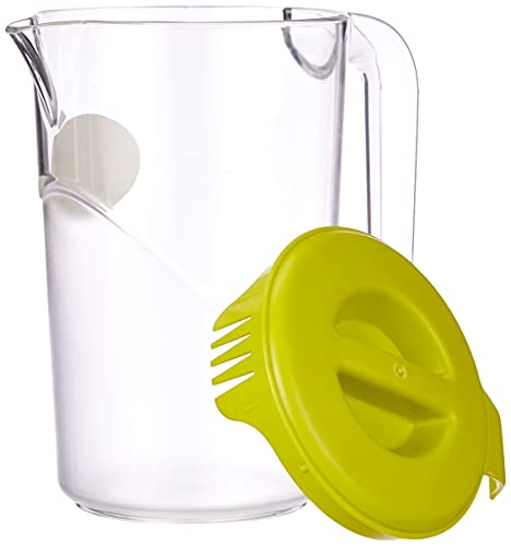 Caraffa Ecoplast 1,5L con Coperchio – Indistruttibile, Colorata, Made in Italy 🇮🇹