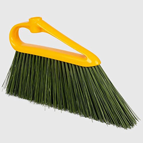 Scopa da Esterno Garden di Forma Appuntita, con Setole Grosse e Rigide, Efficace in Angoli e Fessure