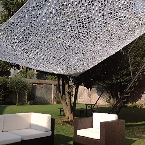 La Briantina Tenda a Vela Effetto Foglia per Ombreggiare Giardini e Terrazze, Colore Bianco, Rettangolare 2x3 m.