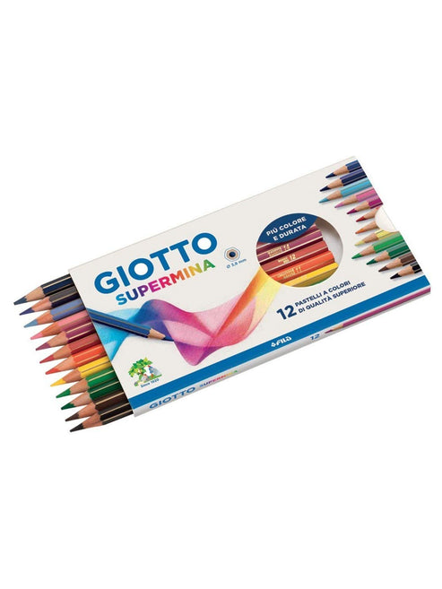 Giotto Supermina 239004 Matita Colorata Giallo Scuro 04 - Colore Vivace E Morbido Per Scuola E Disegno
