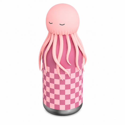 Asobu Bestie Borraccia Termica 460 ml Medusa Rosa Acciaio Inox con Cannuccia – immagine principale