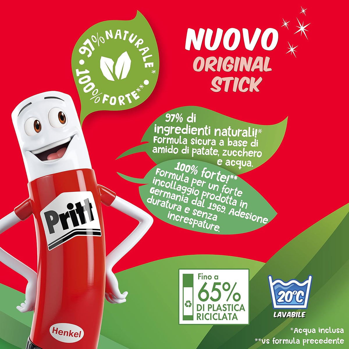 Pritt Colla Stick 11 g Trasparente, Senza Solventi per Scuola e Ufficio – dettaglio prodotto 6