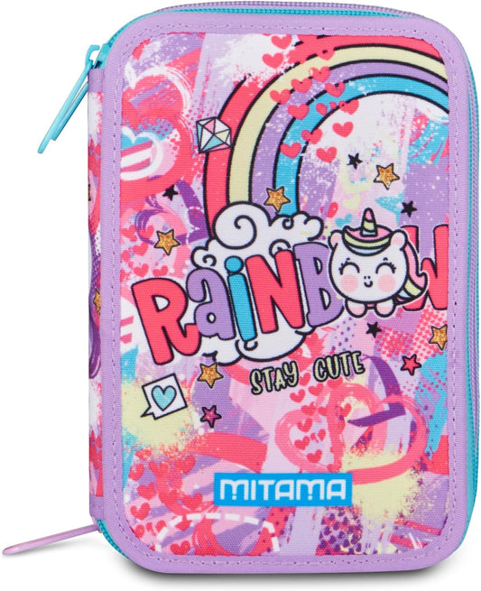 Mitama Astuccio Triplo Rainbow 47 Pezzi Scuola, Spinny Pen, 3 Scomparti – immagine principale