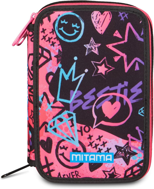 Mitama Astuccio Triplo Rock N Love 47 Pezzi con Spinny Pen e Colori – immagine principale
