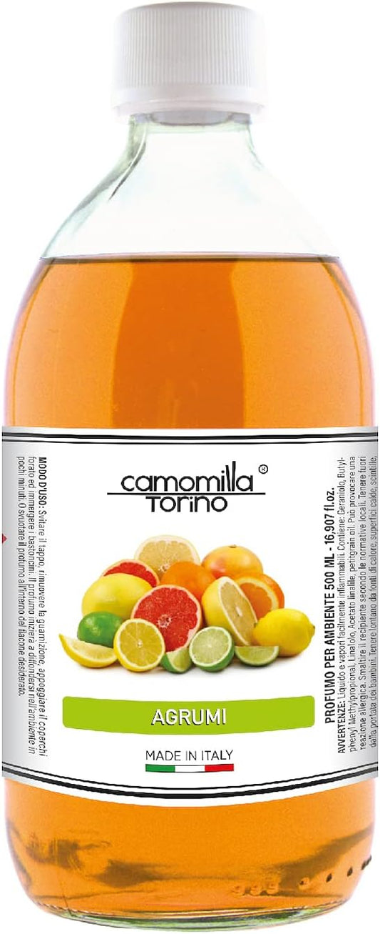 Ricarica per Diffusore Agrumi 1000 ml – Profumo Naturale per Ambienti | Made in Italy da Camomilla Torino