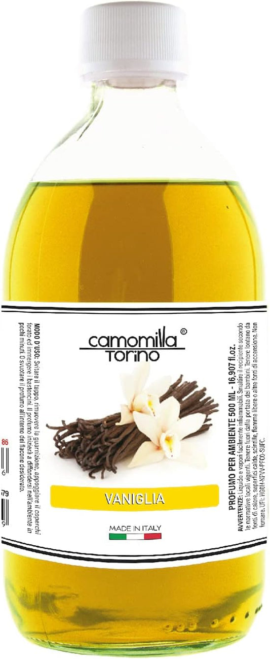 Ricarica Diffusore Vaniglia 1000 ml – Profumo Naturale per Ambienti | Camomilla Torino 🇮🇹 Made in Italy