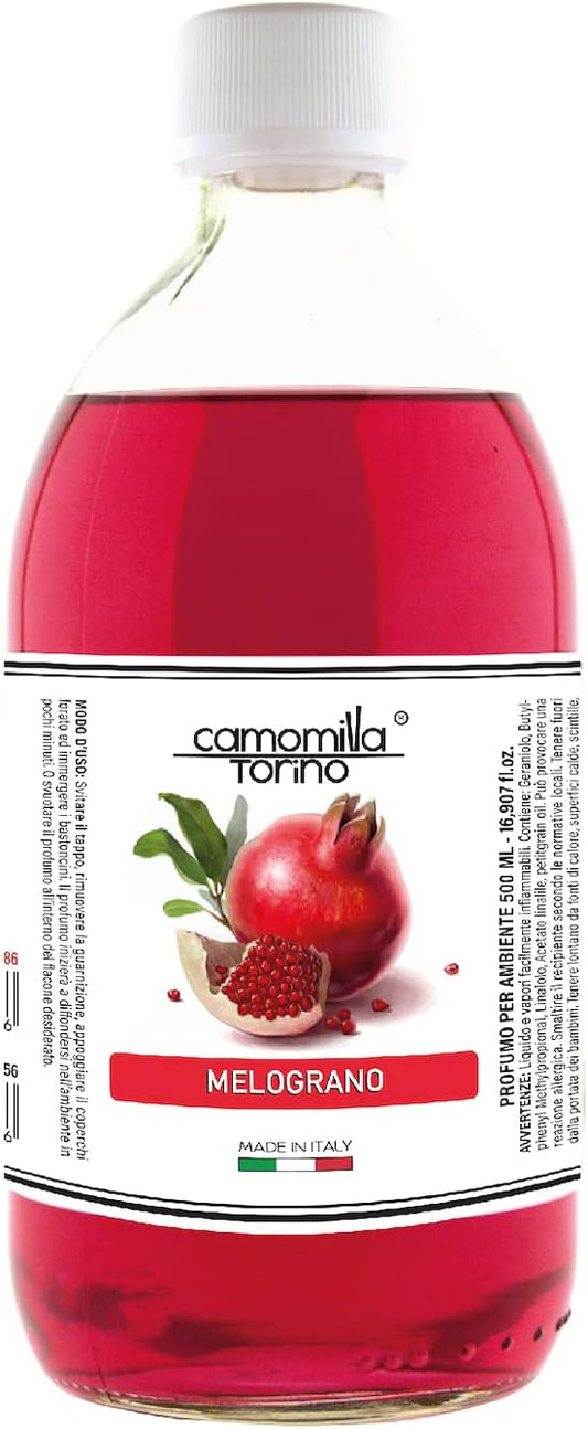 Ricarica Diffusore Melograno 1000 ml – Profumo Naturale per Ambienti | Camomilla Torino 🇮🇹 Made in Italy